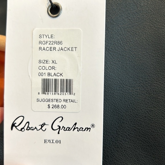 NEW Robert Graham Lined Biker Jacket - Picture 7 of 14